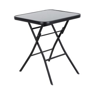 Τραπέζι Μεταλλικό ArteLibre Πτυσσόμενο TAURUS Μαύρο 60x60x70cm 14450054 ArteLibre |  Τραπέζια κήπου στο espiti