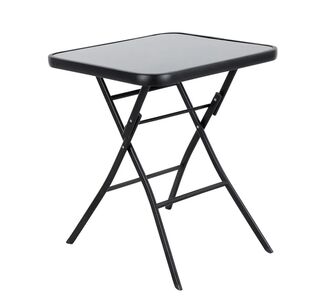 Τραπέζι Μεταλλικό ArteLibre Πτυσσόμενο TAURUS Μαύρο 60x60x70cm 14450054 ArteLibre |  Τραπέζια κήπου στο espiti