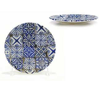 Πιάτο Μπλε Σχέδιο Maiolica Blu Opaco Πορσελάνη Φ26cm 06510072 ArteLibre |  Πιάτα-Μπωλ στο espiti