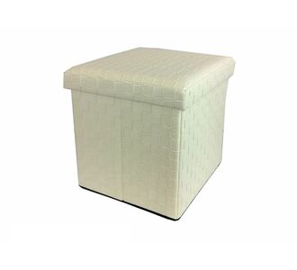 Σκαμπό Με Αποθηκευτικό Χώρο Μπεζ Δέρμα 38x38x38cm 06510277 ArteLibre |  Σκαμπώ κήπου στο espiti