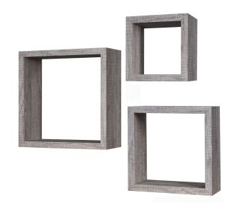 Σετ Ράφια Τοίχου Δρυς Μελαμίνη 25x25x12/30x30x12/35x35x12cm 3Τμχ 06510353 ArteLibre |  Βοηθητικά έπιπλα γραφείου στο espiti