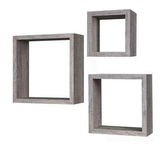 Σετ Ράφια Τοίχου Δρυς Μελαμίνη 25x25x12/30x30x12/35x35x12cm 3Τμχ 06510353 ArteLibre |  Βοηθητικά έπιπλα γραφείου στο espiti