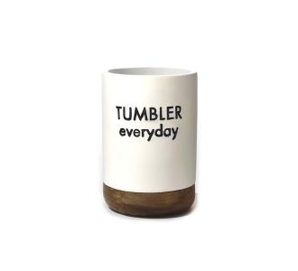Ποτηροθήκη 'Tumbler Everyday' Λευκό Polyresin 06510367 ArteLibre |  Αξεσουάρ Μπάνιου - διάφορα στο espiti