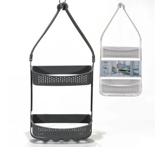 Ραφιέρα Ντουζιέρας 2 Ράφια Πλαστικό 11x32x69cm Σε 2 Χρώματα 06510431 ArteLibre |  Στήλες Μπάνιου στο espiti
