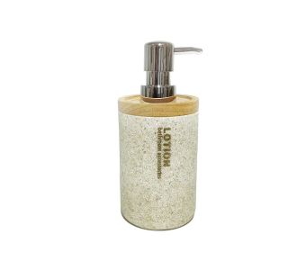 Ντισπένσερ Μπεζ Polyresin/Ξύλο 06510463 ArteLibre |  Αξεσουάρ Μπάνιου - διάφορα στο espiti