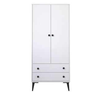 Ντουλάπα Δίφυλλη ArteLibre AMARI Λευκό Μοριοσανίδα 82x48x180cm 14870043 ArteLibre |  Ντουλάπες ρούχων στο espiti