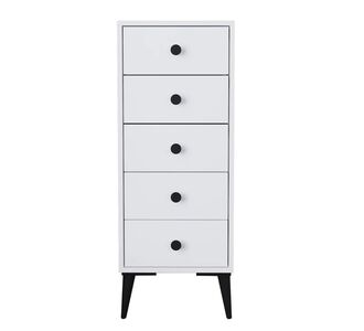 Συρταριέρα ArteLibre AMARI Λευκό Μοριοσανίδα 43x43x114cm 14870049 ArteLibre |  Συρταριέρες -Κονσόλες στο espiti