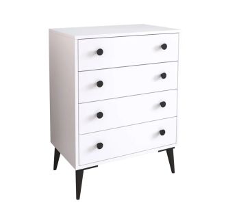 Συρταριέρα ArteLibre AMARI Λευκό Μοριοσανίδα 72x43x96cm 14870053 ArteLibre |  Συρταριέρες -Κονσόλες στο espiti