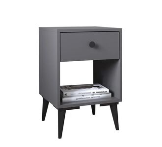 Κομοδίνο ArteLibre AMARI Ανθρακί Μοριοσανίδα 43x43x67.5cm 14870058 ArteLibre |  Κομοδίνα στο espiti