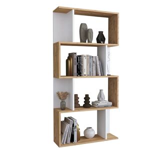 Βιβλιοθήκη ArteLibre CHIUMBO Δρυς/Λευκό Μοριοσανίδα 72x22x147cm 14870092 ArteLibre |  Βιβλιοθήκες στο espiti