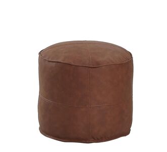 Πουφ ArteLibre CHISISI Camel Δέρμα Φ45x35cm 14870105 ArteLibre |  Σκαμπώ κήπου στο espiti