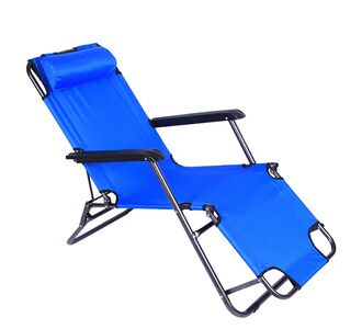 Καρέκλα Ξαπλώστρα Παραλίας ArteLibre PALAWAN Μπλε Μέταλλο/Ύφασμα 153x60x75cm 14660035 ArteLibre |  Ξαπλώστρες - Καρέκλες Παραλίας στο espiti