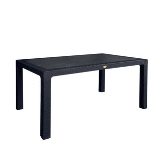 Τραπέζι Κήπου ArteLibre Eco Μαύρο Ανακυκλωμένο PP 150x90x74cm 14720034 ArteLibre |  Τραπέζια κήπου στο espiti