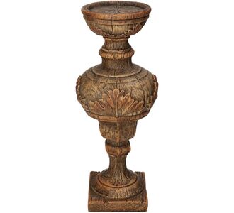 Κηροπήγιο ArteLibre Καφέ Polyresin 12x12x31cm 05156725 ArteLibre |  Διακοσμητκά στο espiti