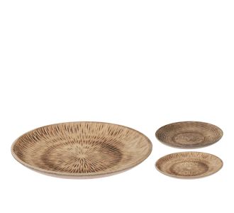 Πιάτο ArteLibre Καφέ Ξύλο 29.5x29.5x3cm Σε 2 Σχέδια 06350623 ArteLibre |  Οικιακά στο espiti