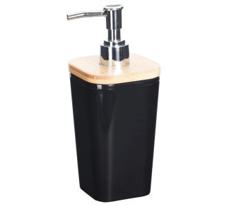 Ντισπένσερ ArteLibre Μαύρο Μπαμπού/Πλαστικό 73x73x175mm 06350944 ArteLibre |  Αξεσουάρ Μπάνιου - διάφορα στο espiti