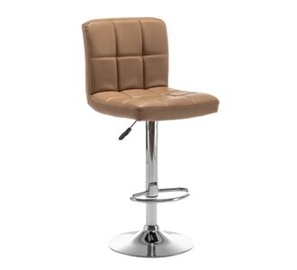 Σκαμπό Bar ArteLibre DIN Με Πλάτη Πτυσσόμενο Cappuccino PVC/Μέταλλο 44x50x92-113cm 14240058 ArteLibre |  Σκαμπώ κήπου στο espiti