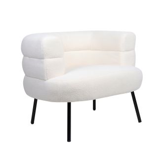 Πολυθρόνα ArteLibre CEREN Λευκό Ύφασμα/Μέταλλο/Ξύλο 87x80x70cm 14770061 ArteLibre |  Πολυθρόνες σαλονιού στο espiti