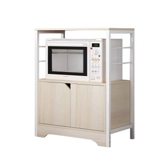 Ραφιέρα Κουζίνας ArteLibre AMUR Maple/Λευκό MDF/Μέταλλο 60x30x70cm 14370219 ArteLibre |  Σετ Κουζίνες στο espiti