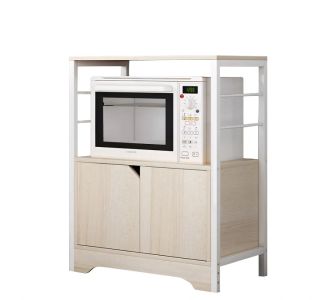 Ραφιέρα Κουζίνας ArteLibre AMUR Maple/Λευκό MDF/Μέταλλο 60x30x70cm 14370219 ArteLibre |  Σετ Κουζίνες στο espiti