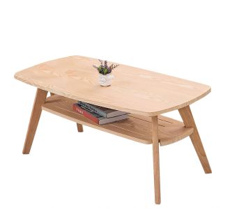 Τραπεζάκι Σαλονιού ArteLibre KHOBI Φυσικό MDF/Ξύλο 100x48x45cm 14370254 ArteLibre |  Τραπεζάκια σαλονιού στο espiti