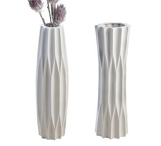 Βάζο ArteLibre Λευκό Κεραμικό 46cm Σε 2 Σχέδια 05160005 ArteLibre |  Βάζα στο espiti