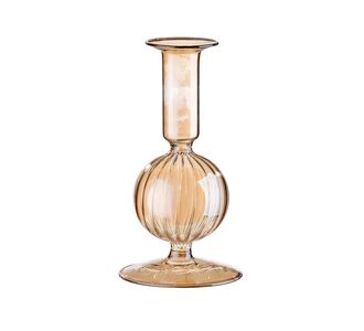 Κηροπήγιο ArteLibre Διάφανο/Μελί Γυαλί 15.5cm 05160049 ArteLibre |  Διακοσμητκά στο espiti
