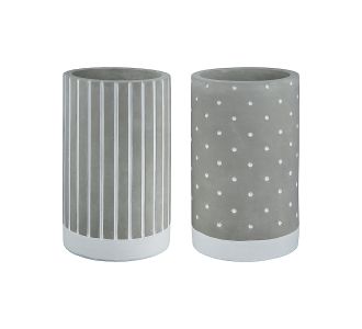 Κηροπήγιο ArteLibre Γκρι Τσιμέντο 13.5cm Σε 2 Σχέδια 05160168 ArteLibre |  Διακοσμητκά στο espiti