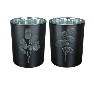 Θήκη Ρεσώ ArteLibre Με Διακόσμηση Μαύρο Γυαλί 12.5cm Σε 2 Σχέδια 05160287 ArteLibre |  Διακοσμητκά στο espiti