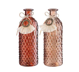 Βάζο ArteLibre Μπουκάλι Γυαλί 8.5x8.5x25cm Σε 2 Χρώματα 05160378 ArteLibre |  Βάζα στο espiti