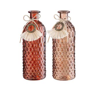 Βάζο ArteLibre Μπουκάλι Γυαλί 8.5x8.5x25cm Σε 2 Χρώματα 05160378 ArteLibre |  Βάζα στο espiti