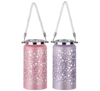 Φανάρι ArteLibre Φωτιζόμενο LED Με Διακόσμηση Γυαλί 16cm Σε 2 Χρώματα 05160392 ArteLibre |  Διακοσμητκά στο espiti
