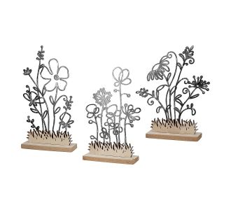 Διακοσμητικό ArteLibre Φυτά Μαύρο/Φυσικό MDF 3.5x16.5x19cm Σε 3 Σχέδια 05160517 ArteLibre |  Διακοσμητκά στο espiti