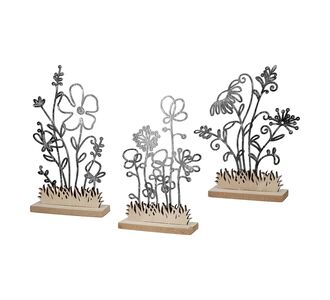 Διακοσμητικό ArteLibre Φυτά Μαύρο/Φυσικό MDF 3.5x16.5x19cm Σε 3 Σχέδια 05160517 ArteLibre |  Διακοσμητκά στο espiti