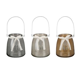 Θήκη Ρεσώ ArteLibre Με Χερούλι Διάφανο Γυαλί 11.5x13cm Σε 3 Αποχρώσεις 05160530 ArteLibre |  Διακοσμητκά στο espiti
