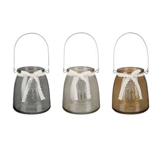 Θήκη Ρεσώ ArteLibre Με Χερούλι Διάφανο Γυαλί 11.5x13cm Σε 3 Αποχρώσεις 05160530 ArteLibre |  Διακοσμητκά στο espiti