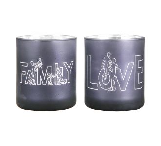 Θήκη Ρεσώ ArteLibre 'Family' Γκρι Γυαλί 8cm Σε 2 Σχέδια 05160540 ArteLibre |  Διακοσμητκά στο espiti