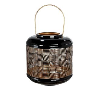 Φανάρι ArteLibre Μαύρο Μέταλλο 23.5cm 05160699 ArteLibre |  Διακοσμητκά στο espiti
