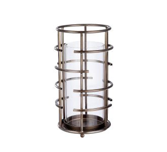 Φανάρι ArteLibre Σαμπανί/Διάφανο Μέταλλο/Γυαλί 31.5cm 05160790 ArteLibre |  Διακοσμητκά στο espiti