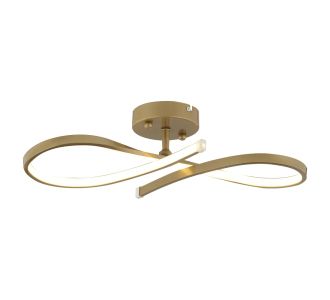 Φωτιστικό Οροφής LED ArteLibre AURIGA Χρυσό Μέταλλο 52x11cm 14780175 ArteLibre |  Οροφής στο espiti