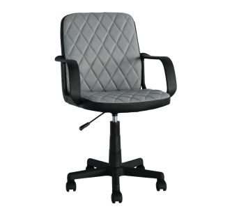 Καρέκλα Γραφείου ArteLibre THIRINA Γκρι/Μαύρο Ύφασμα/PVC 56x57x85-97cm 14230073 ArteLibre |  Καρέκλες γραφείου στο espiti