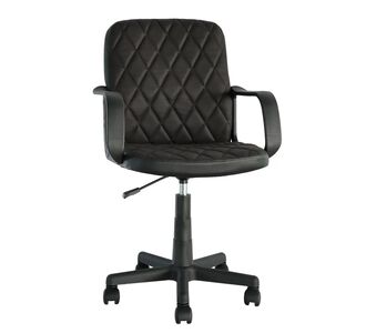 Καρέκλα Γραφείου ArteLibre THIRINA Μαύρο Ύφασμα/PVC 56x57x85-97cm 14230074 ArteLibre |  Καρέκλες γραφείου στο espiti