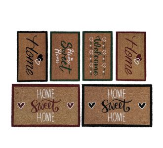 Πατάκι Εισόδου 'Home Sweet Home' Καφέ 45x75x1.5cm Σε 6 Σχέδια 06511679 ArteLibre |  Χαλιά Εισόδου στο espiti