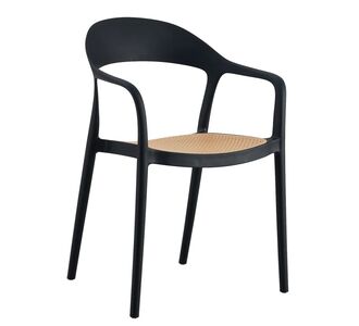 Πολυθρόνα Κήπου ArteLibre VITI-LEVU Μαύρο/Φυσικό PP 51.5x57x81cm 15300044 ArteLibre |  Καναπέδες - Καρέκλες  στο espiti