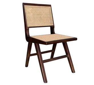 Καρέκλα Επαγγελματική ArteLibre COEUS Wenge/Φυσικό Ξύλο/Rattan 44x41x86cm 15320021 ArteLibre |  Καρέκλες στο espiti