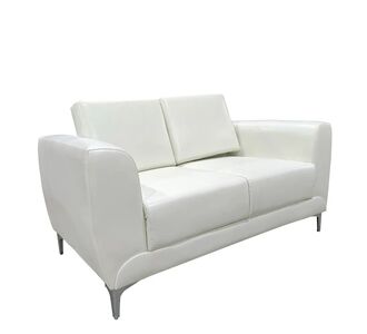 Καναπές Διθέσιος ArteLibre ELFRIC Λευκό PU 142x81x81cm 14290048 ArteLibre |  Καναπέδες στο espiti