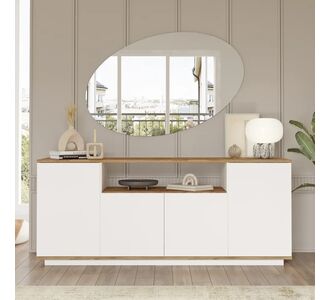 Μπουφές ArteLibre BOWES Πεύκο/Λευκό Μοριοσανίδα 180x44.5x75cm 15350076 ArteLibre |  Μπουφέδες στο espiti