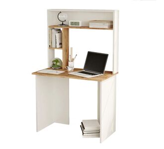 Γραφείο ArteLibre BROMPTON Πεύκο/Λευκό Μοριοσανίδα 90x51.6x148cm 15350087 ArteLibre |  Γραφεία στο espiti