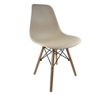 Καρέκλα Τραπεζαρίας ArteLibre COLT Cappuccino/Φυσικό PP/Ξύλο 53.5x46x81cm 14600046 ArteLibre |  Καρέκλες στο espiti