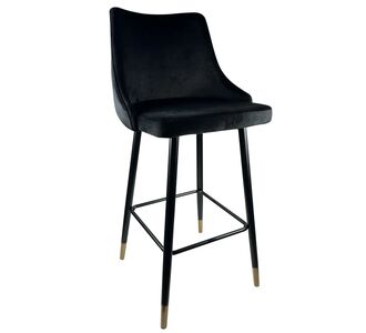 Σκαμπό Bar ArteLibre MANHATTAN Μαύρο Βελούδο/Μέταλλο 51x57x110cm 14600107 ArteLibre |  Σκαμπώ κήπου στο espiti